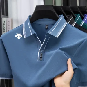 Triangle Print British Style Polo
