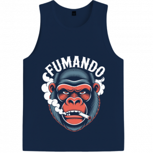 Fumando Gorilla Smoking Cigar Illustration TankTop Fiercemanstyle