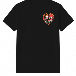 Love Slave Burning Heart Gothic Artwork T-Shirt Fiercemanstyle