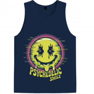 Psychedelic Smile Alien Trip Artwork TankTop Fiercemanstyle