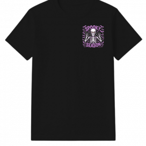 Spooky Season Skeleton Halloween Artwork T-Shirt Fiercemanstyle